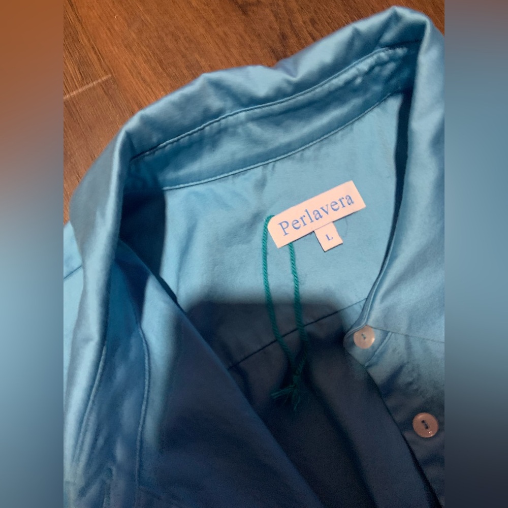 Perlavera Solid Chris Shirt Dress
$198.00 light blue logo Classic casual winter - Picture 11 of 14
